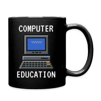 Computer Education - Full Colour Mug - black - Right
