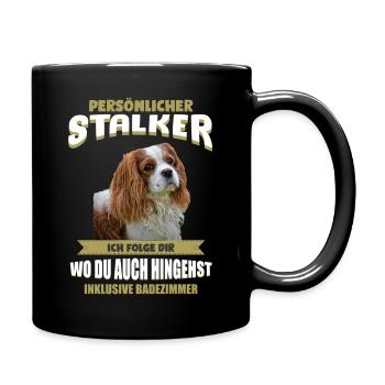 Cavalier King Charles - Cavalier King Charles - Tasse einfarbig - Schwarz - Rechts