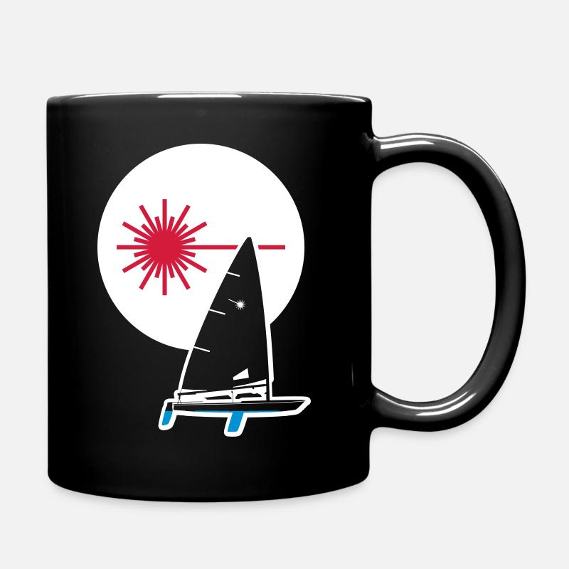 Segelboot Laser Radial - Tasse einfarbig - Schwarz