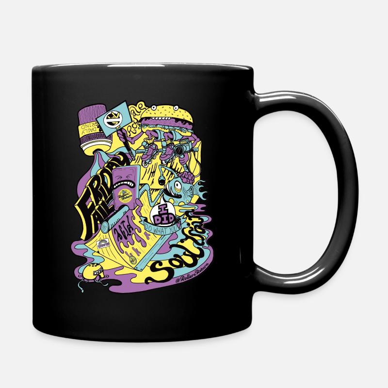 LTD EDITION - Rollers Mashup by Ross Couchman - Full Colour Mug - black