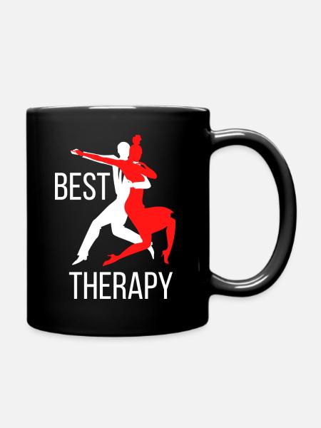 bestes Therapie Tanzgeschenk - Tasse einfarbig - Schwarz