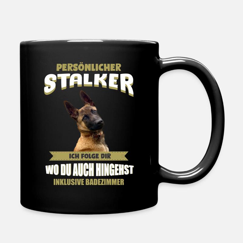 Malinois Hund - Malinois - Tasse einfarbig - Schwarz