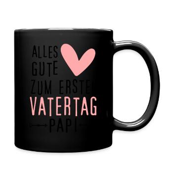 Vatertag - Tasse einfarbig - Schwarz - Rechts