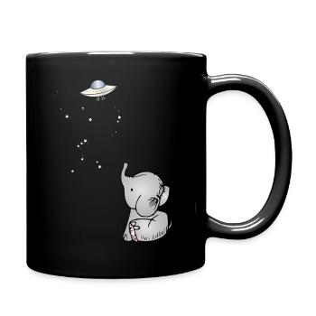 Lea and the UFO - Full Colour Mug - black - Right