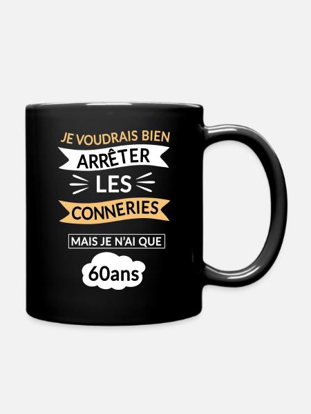 je voudrais bien arrêter les conneries: 60 - Mug uni - noir