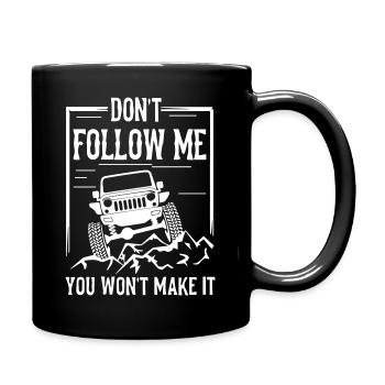 Jeeps conduisant ne me suivez pas - Mug uni - noir - Droite