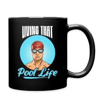 Natation Renard pour un nageur - Mug uni - noir - Droite