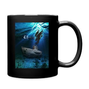U 991 design1 - Mug uni - noir - Droite