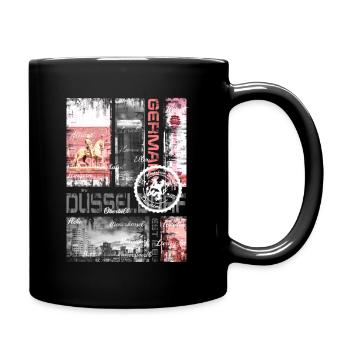 Düsseldorfer Collage 2021 - Tasse einfarbig - Schwarz - Rechts