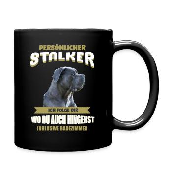 Cane Corso Hund - Cane Corso - Tasse einfarbig - Schwarz - Rechts