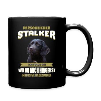 Deutscher Wachtelhund Hund - Wachtelhund - Tasse einfarbig - Schwarz - Rechts