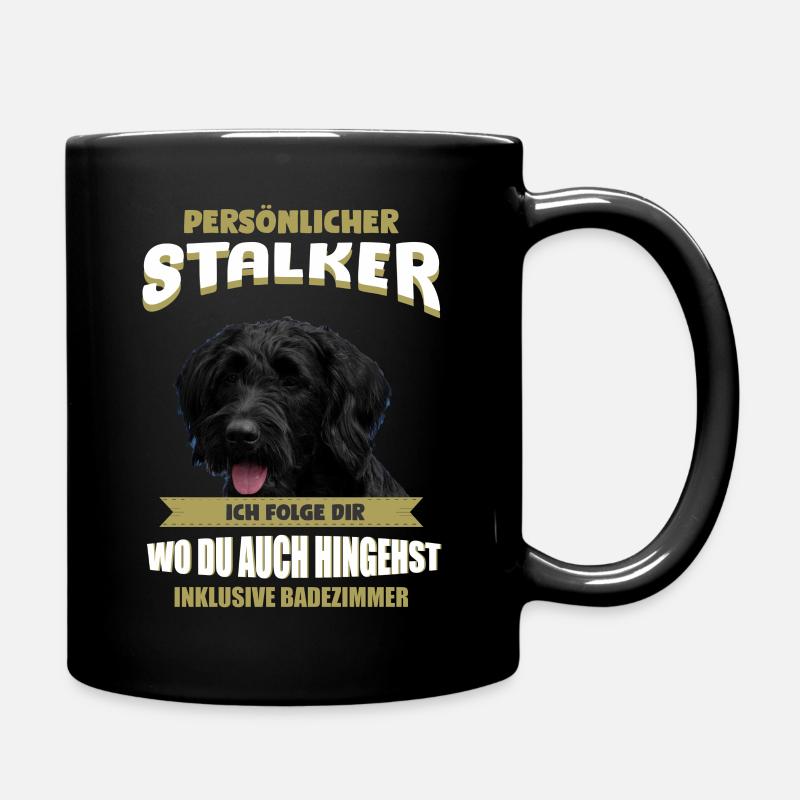 Riesenschnauzer Hund - Riesenschnauzer - Tasse einfarbig - Schwarz