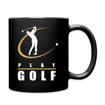 Golf | Golfing | Golfer - Full Colour Mug - black - Right