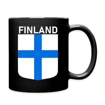 Flagge Flagge Land 3 - Tasse einfarbig - Schwarz - Rechts