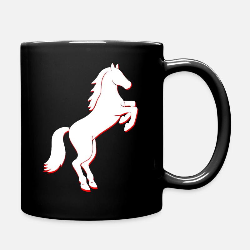 Cheval Horse Reiter - Mug uni - noir