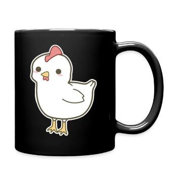 Chicken - Full Colour Mug - black - Right