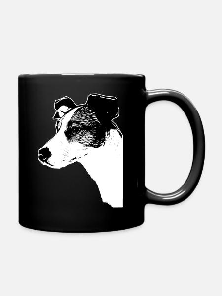 Jack Russell Terriers / Hund / Hunde /Rüde / Dog - Tasse einfarbig - Schwarz