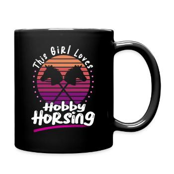 This Girl Loves Hobby Horsing Hobby Horse - Tasse einfarbig - Schwarz - Rechts