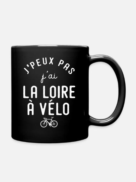 Jpeux pas jai la Loire à vélo cadeau vélo tourisme - Mug uni - noir
