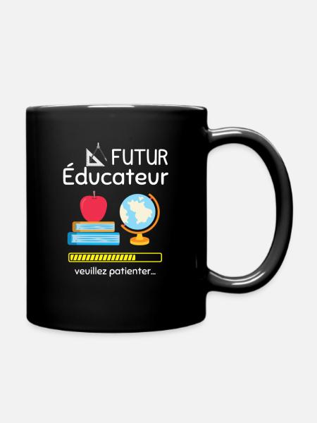 Futur éducateur veuillez patienter - Mug uni - noir
