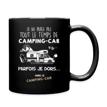 7 - camping-car humour sommeil.png - Mug uni - noir - Droite