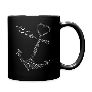 Anker Mouettes - Norddeutsch Nordisch Nordisch Mer du Nord - Mug uni - noir - Droite