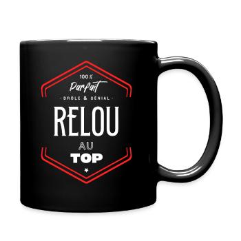 Relou parfait et au top - Mug uni - noir - Droite