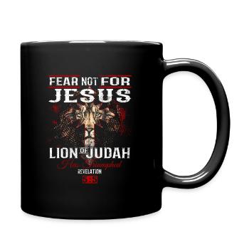 Jésus-Christ - Le Lion de Juda a triomphé - Mug uni - noir - Droite