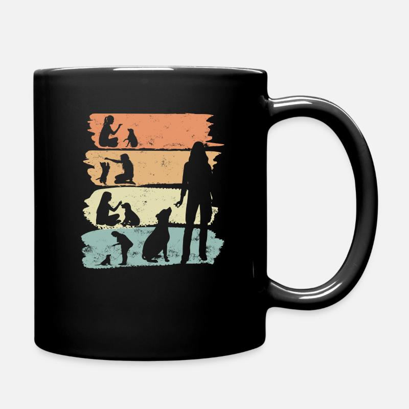 Hundetrainerin Hundeschule Hundetraining Geschenk - Tasse einfarbig - Schwarz