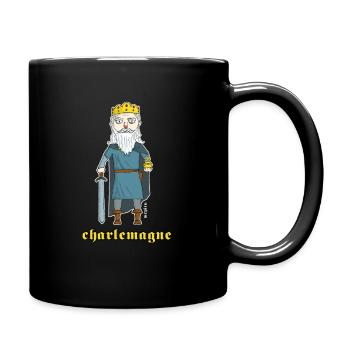 Charlemagne - Mug uni - noir - Droite