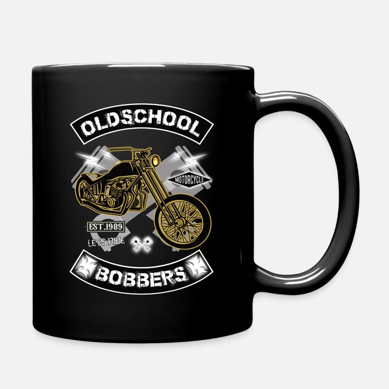 Oldschool Bobbers - Tasse einfarbig - Schwarz