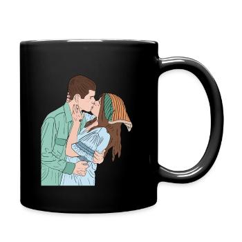 Kissing 3 - Full Colour Mug - black - Right