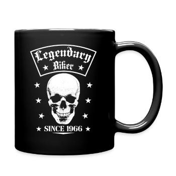 Legendary biker since 1966 - Full Colour Mug - black - Right