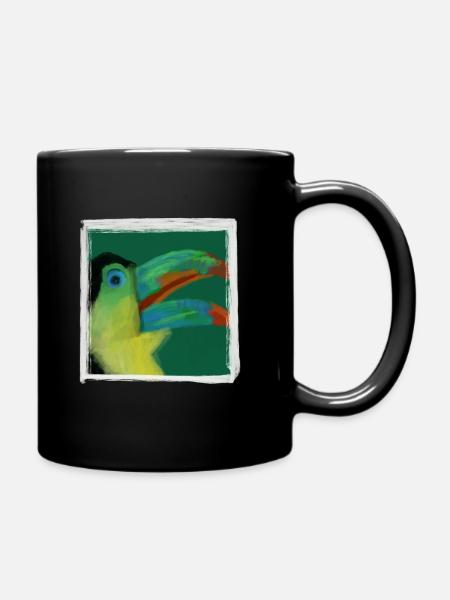 Tukan Fiesta - Tasse einfarbig - Schwarz