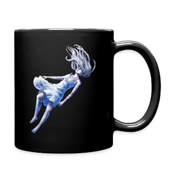 Girls under water | by the sea | Imagination - Full Colour Mug - black - Right