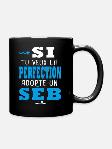 Si tu veux la perfection adopte un Séb Sébastien - Mug uni - noir
