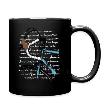 Road Bike Bike Retro Design - Full Colour Mug - black - Right