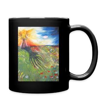 Arbre de Vie - Mug uni - noir - Droite