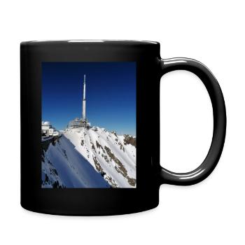 Pic du midi - Mug uni - noir - Droite