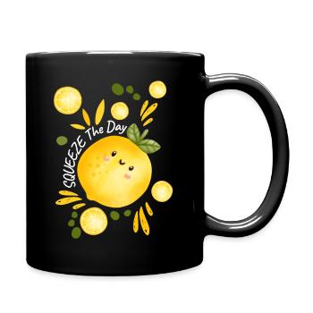 Squeeze The Day. - Full Colour Mug - black - Right