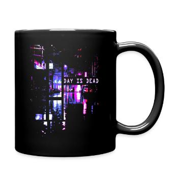 Vaporwave Aesthetics Tokyo - Tasse einfarbig - Schwarz - Rechts