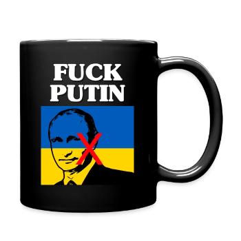 Ukraine Putin - Tasse einfarbig - Schwarz - Rechts