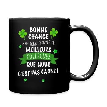 Collègue bonne chance - Mug uni - noir - Droite