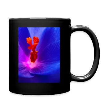 Innen, Blüte, Blume, Party - Tasse einfarbig - Schwarz - Rechts