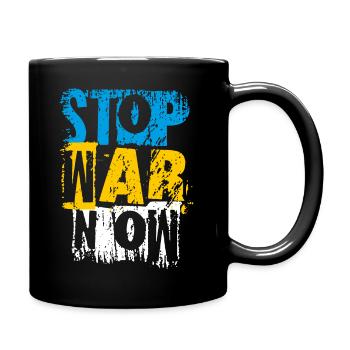 Arrêtez la guerre maintenant - Mug uni - noir - Droite
