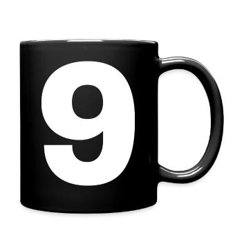 Le Tshirt numéro 9 - Mug uni - noir - Droite