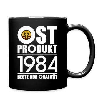 OSTPRODUKT 1984 DDR OSSI 42. GEBURTSTAG - Tasse einfarbig - Schwarz - Rechts