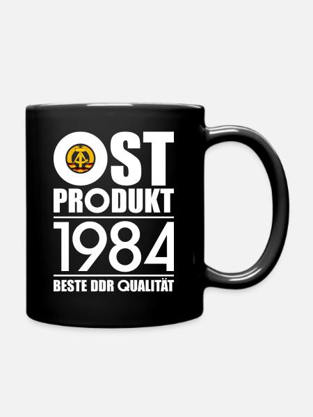OSTPRODUKT 1984 DDR OSSI 42. GEBURTSTAG - Tasse einfarbig - Schwarz