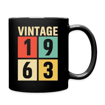 cadeau anniversaire homme amie femme original 1963 - Mug uni - noir - Droite