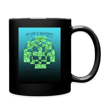 MY LIFE IS BEAUTIFUL - Tasse einfarbig - Schwarz - Rechts